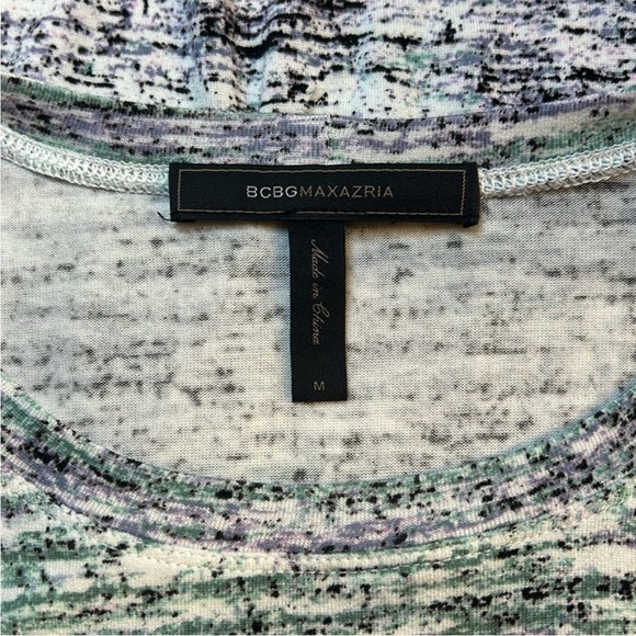 EUC BCBGMAXAZRIA Women's Agda Long Sleeve Crew Neck Top - Picture 3 of 7